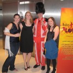 Camille, Leslie, & Rachel posing with a Love performer